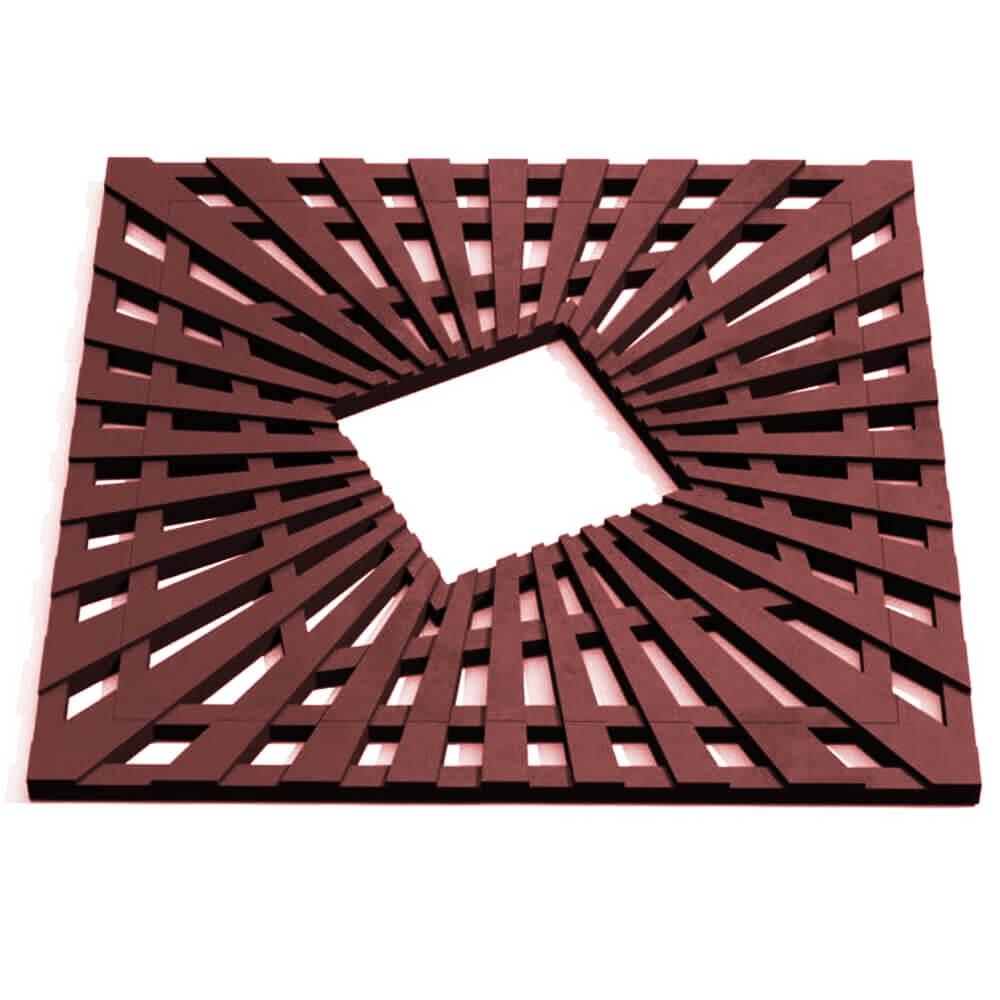 Приствольная решетка для дерева ZKING ATMOSPHERE 1.2х1.2м Коричневая Александров фото