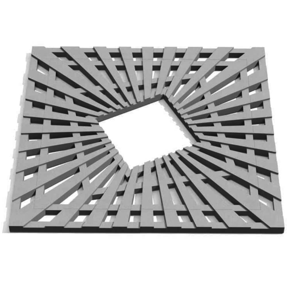 Приствольная решетка для дерева ZKING ATMOSPHERE 1.2х1.2м Серая Александров фото