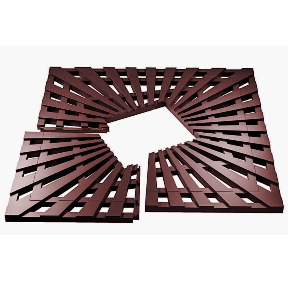 Приствольная решетка для дерева ZKING ATMOSPHERE 1.2х1.2м Коричневая в Александрове фото