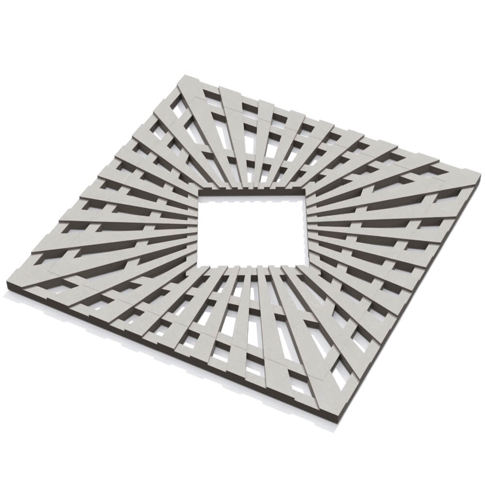 Приствольная решетка для дерева ZKING ATMOSPHERE 1.2х1.2м Бежевая в Александрове фото