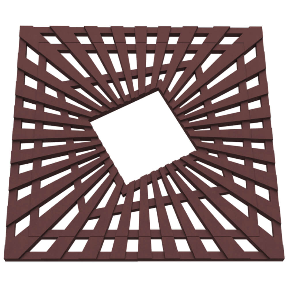 Приствольная решетка для дерева ZKING ATMOSPHERE 1.2х1.2м Коричневая в Александрове фото