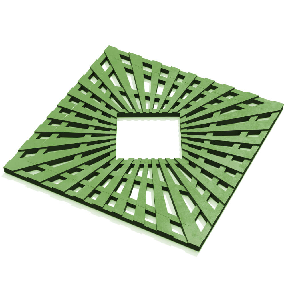 Приствольная решетка для дерева ZKING ATMOSPHERE 1.2х1.2м Зеленая в Александрове фото