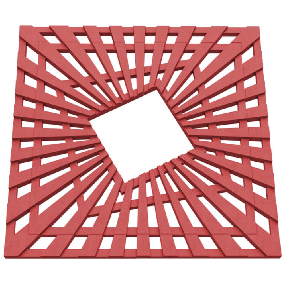 Приствольная решетка для дерева ZKING ATMOSPHERE 1.2х1.2м Красная в Александрове фото