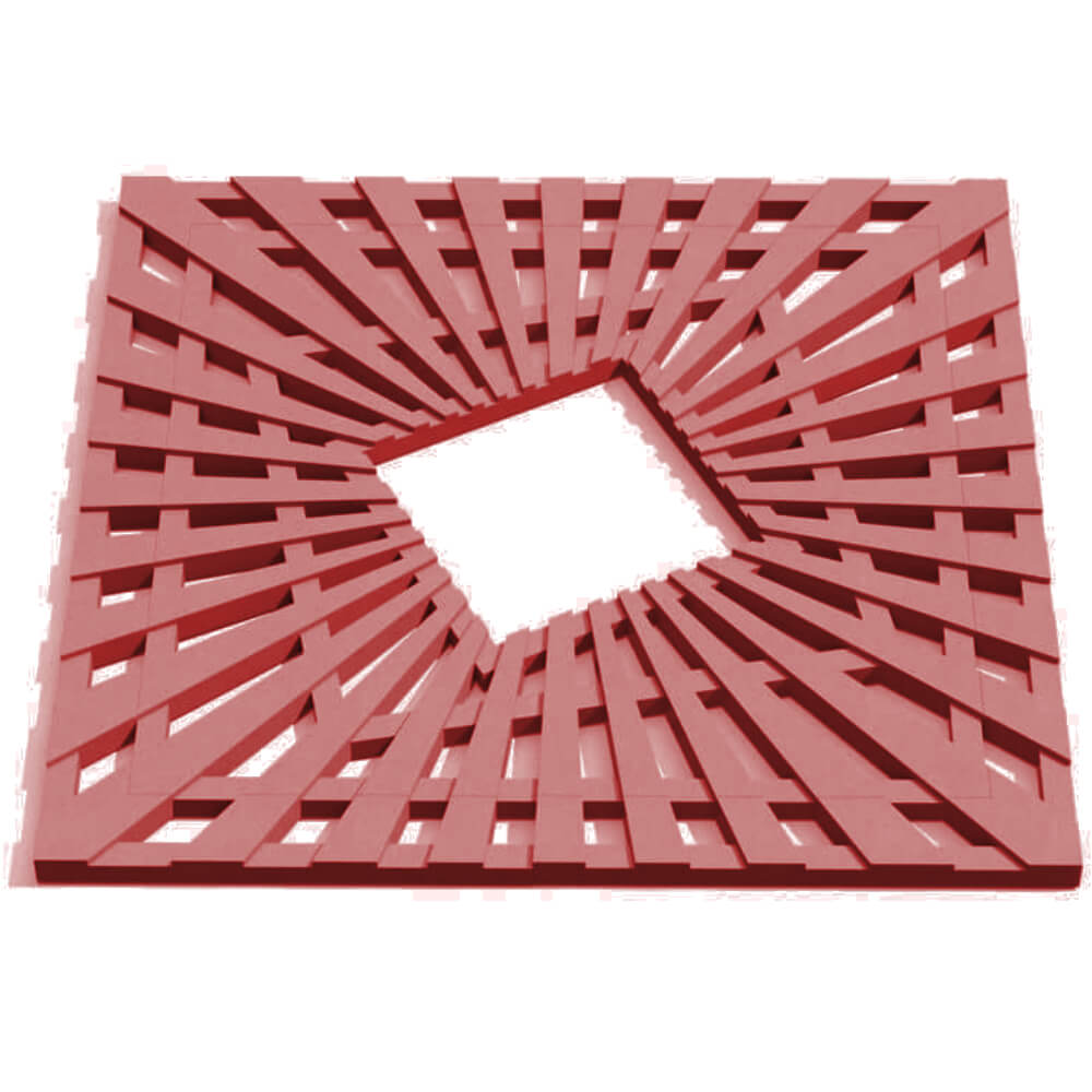 Приствольная решетка для дерева ZKING ATMOSPHERE 1.2х1.2м Красная Александров фото