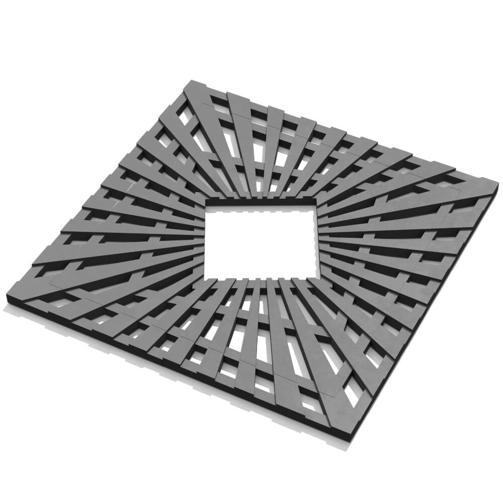 Приствольная решетка для дерева ZKING ATMOSPHERE 1.2х1.2м Серая в Александрове фото